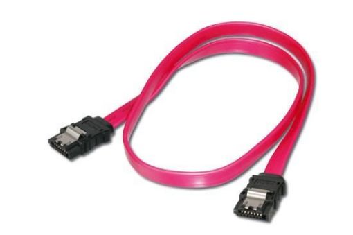Obrázek Digitus SATA II / III připojovací kabel, UL 21149, 0,5m kovová západka