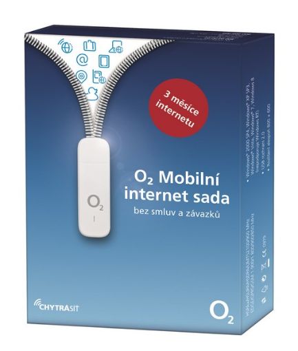 Obrázek O2 Mobilní internet - SIM + USB Modem + 3 měsíce