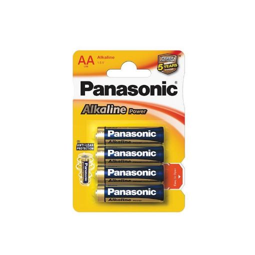 Obrázek PANASONIC Alkalické baterie - Alkaline Power AA 1,5V balení - 4ks