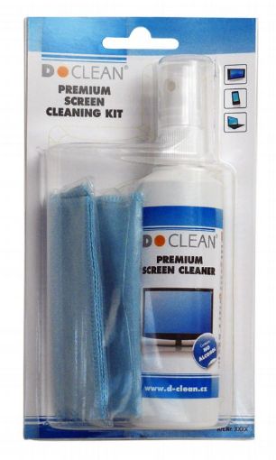 Obrázek DCLEAN Premium Screen Cleaner (125ml + microfibre wipe 20x20cm)