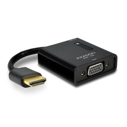Obrázek AXAGON RVH-VG2, HDMI -> VGA redukce / adaptér, FullHD, micro USB power IN