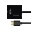 Obrázek AXAGON RVH-VG2, HDMI -> VGA redukce / adaptér, FullHD, micro USB power IN