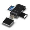 Obrázek AXAGON - CRE-D4B externí HANDY čtečka 4-slot SD/MicroSD/MS/M2, černá