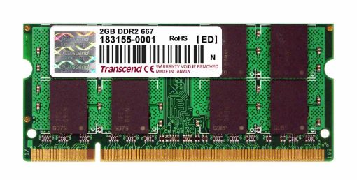Obrázek Transcend SODIMM DDR2 2048MB 667MHz Non-ECC CL5
