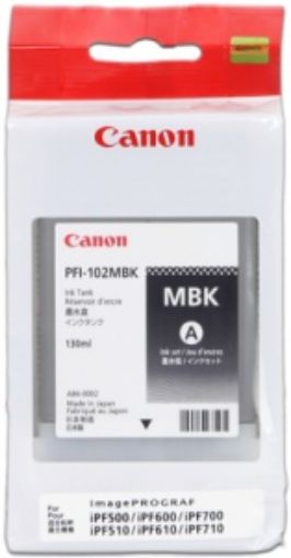 Obrázek CANON ink Tank PFI-102, Matt Black (PG)