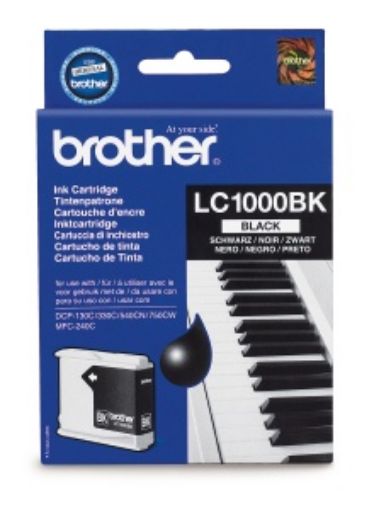 Obrázek Brother LC-1000Bk (ink. černý, 500 str. @ 5%) pro DCP-330C,DCP-540CN