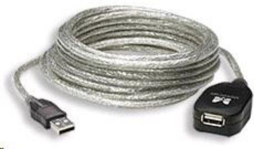 Obrázek Kabel USB prodl. 2.0 A-A, M/F, 5m aktivní, MANHATTAN 