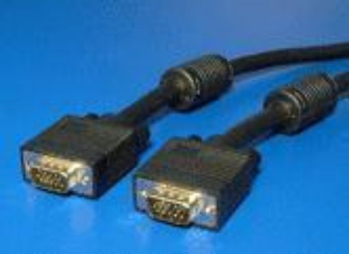 Obrázek Kabel value VGA - VGA kabel, MD15HD-MD15HD, s ferity, 6m