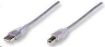 Obrázek MANHATTAN Kabel USB 2.0 A-B propojovací 1,8m (stříbrný)