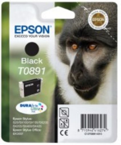 Obrázek Epson ink black opice T0891 SX10x 20x 40x