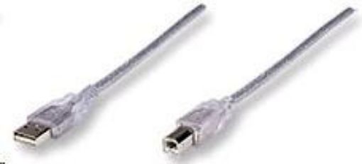 Obrázek Kabel USB A-B, 3m MANHATTAN 