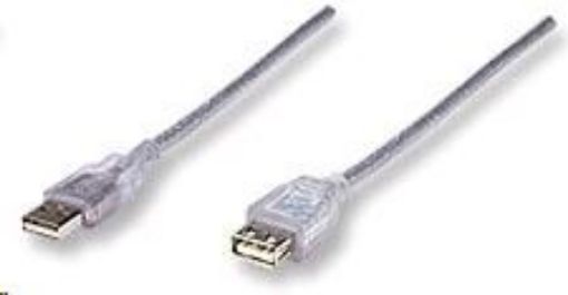 Obrázek Kabel USB prodl. 2.0 A-A, M/F, 4,5m Manhattan 