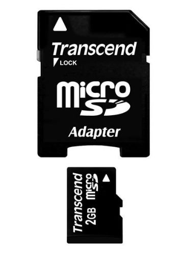 Obrázek SecureDigital Micro 2GB Transcend  (s adaptérem)