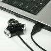 Obrázek AXAGO externí 4x USB2.0 TRINITY hub černý