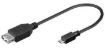 Obrázek Kabel USB 2.0 A - Micro B OTG, kabel 20cm (F/M, On The Go kompatibilní) PREMIUMCORD 