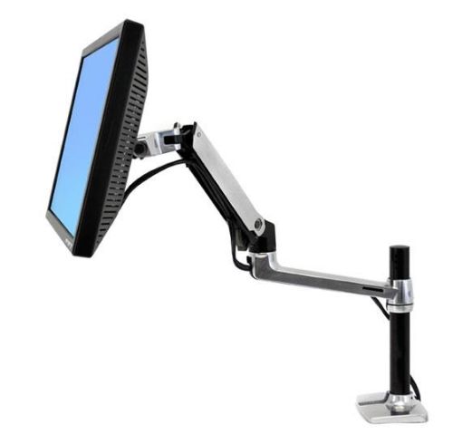 Obrázek ERGOTRON LX Desk Mount LCD Arm, Tall Pole, stolní rameno max 24” LCD,vyšší zákl. tyč