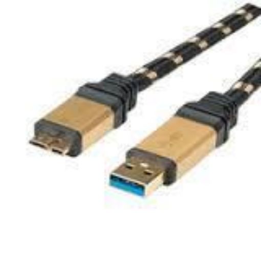 Obrázek Roline  Gold USB 2.0 kabel A-B, 3m