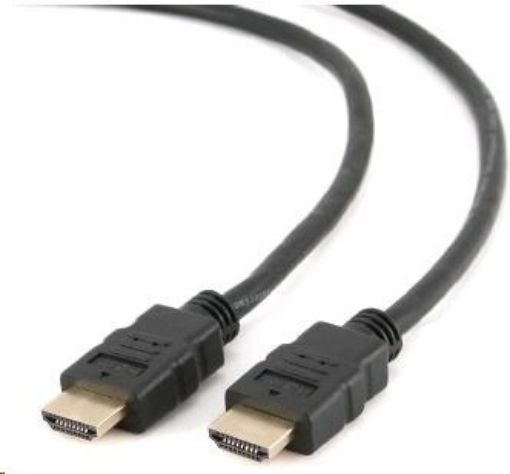 Obrázek Kabel HDMI - HDMI 3m (v1.4, 3D, zlacené kontakty, stíněný) GEMBIRD 