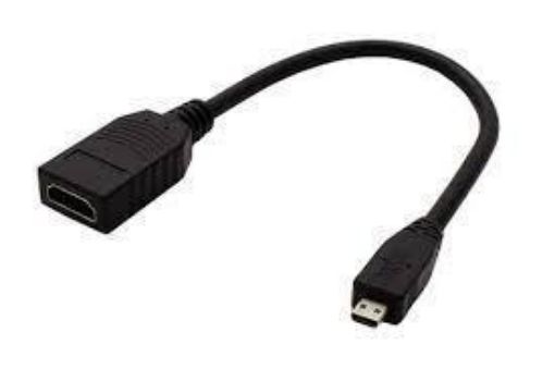 Obrázek Roline  Kabelová redukce High Speed HDMI s Ethernetem, HDMI F - microHDMI M, 15cm