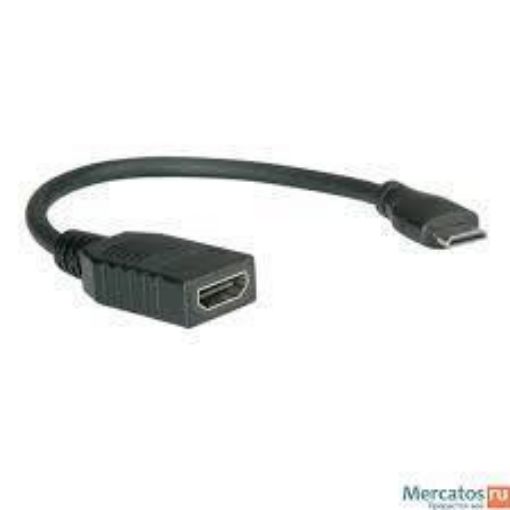 Obrázek Roline  Kabelová redukce High Speed HDMI s Ethernetem, HDMI F - miniHDMI M, 15cm