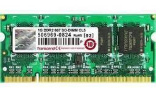 Obrázek DDR2 1GB 667MHz TRANSCEND JetRam™, Sodimm 128Mx8 CL5, bulk