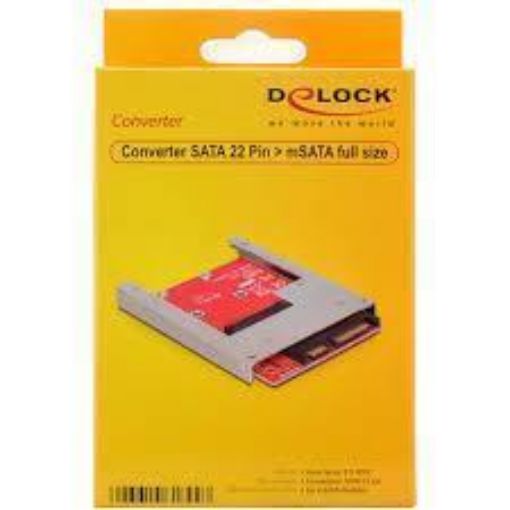 Obrázek Delock adaptér SATA 22 pin na mSATA full size