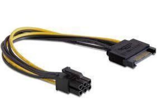 Obrázek Delock napájecí kabel SATA 15 pin na 6 pin PCI Express