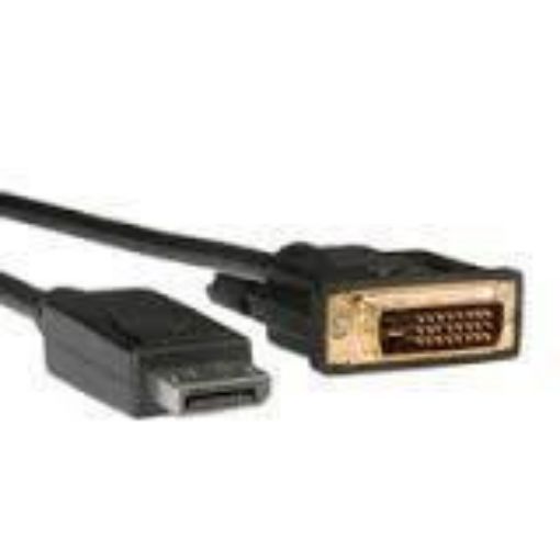 Obrázek DisplayPort-DVI kabel, DP(M) -> DVI-D(M), 1m