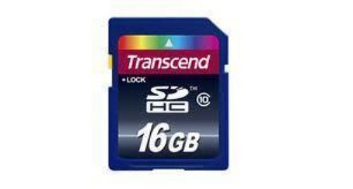 Obrázek Transcend 16GB SDHC (Class 10) paměťová karta