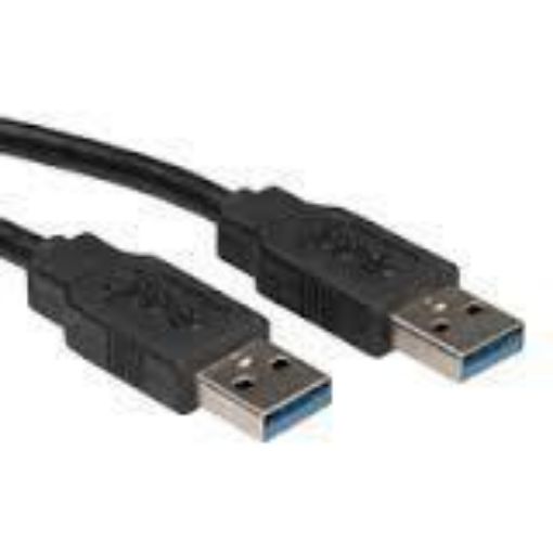 Obrázek Roline  USB 3.0 SuperSpeed kabel USB3.0 A(M) - USB3.0 A(M), 1,8m, černý