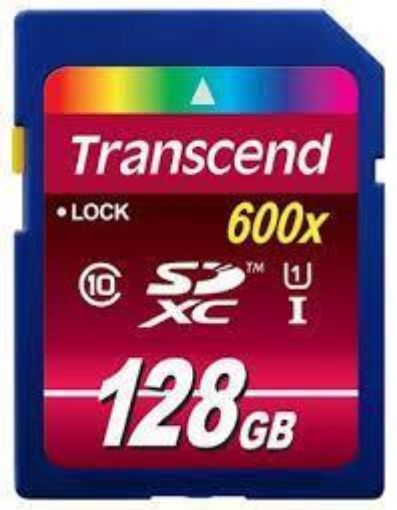 Obrázek Transcend 128GB SDXC Class10 UHS-I Card,600X