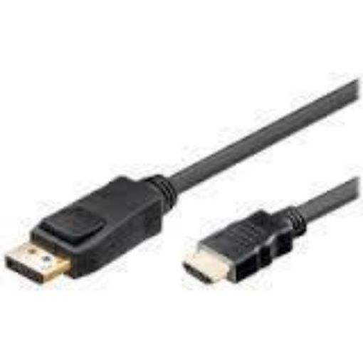 Obrázek DisplayPort-HDMI kabel, DP(M) -> HDMI M, zlacené konektory,3m