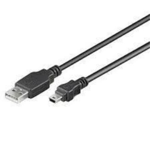 Obrázek PREMIUMCORD Kabel USB 2.0 A-Mini B (5pin) propojovací 3m