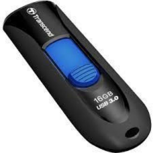 Obrázek TRANSCEND USB Flash Disk JetFlash®790, 16GB, USB 3.0, Black/Blue (R/W 90/12 MB/s)