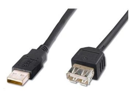 Obrázek PREMIUMCORD Kabel USB 2.0 A-A 0,2m (20cm), prodlužovací (M/F)