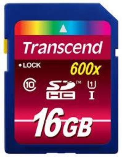 Obrázek TRANSCEND SDHC Class 10 UHS-I, 600X, 16GB (Ultimate)