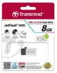 Obrázek TRANSCEND Flash Disk 8GB JetFlash®380S, USB 2.0/micro USB (R:20/W:5 MB/s) stříbrná