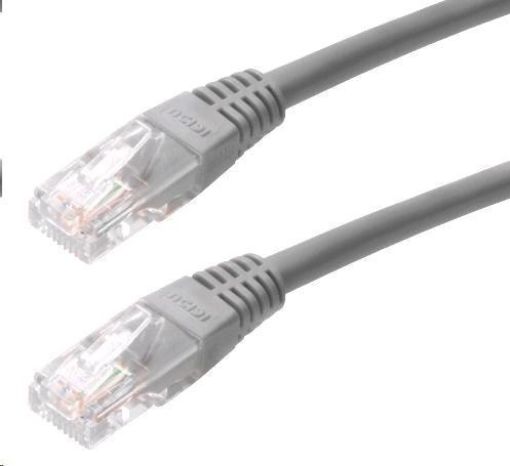 Obrázek Patch kabel Cat5E, UTP - 0,3m, šedý