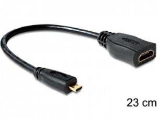 Obrázek Delock Kabel High Speed HDMI s Ethernetem - micro D samec > A samice
