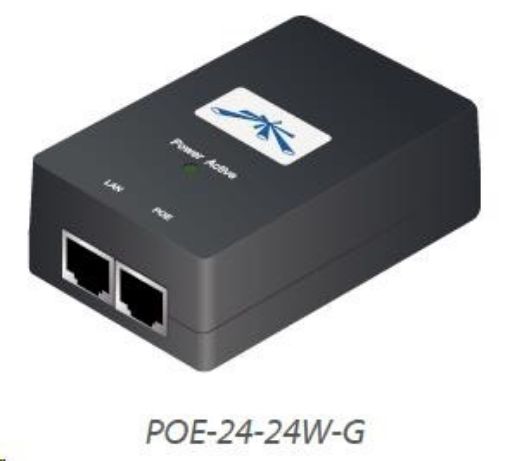 Obrázek UBNT POE-24-24W-G Gigabit PoE adaptér, 24V/1A (24W), vč. napájecího kabelu