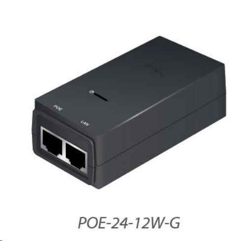 Obrázek UBNT POE-24-12W-G [Gigabit PoE adaptér 24V/0,5A (12W), vč. napájecího kabelu]