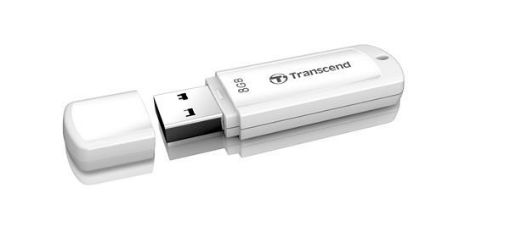 Obrázek TRANSCEND Flash Disk 8GB JetFlash®370, USB 2.0 (R:13/W:4 MB/s) bílá