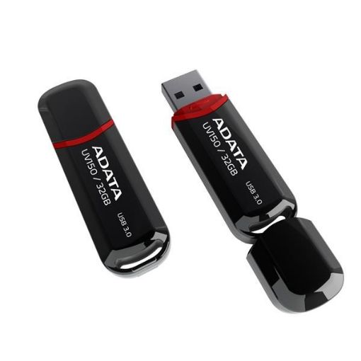 Obrázek ADATA Flash Disk 128GB UV150, USB 3.1 Dash Drive (R:90/W:20 MB/s) černá