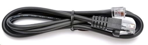 Obrázek Virtuos kabel RJ12 9-12V pro pokladní zásuvku a tiskárnu/pokladnu, 1,1 m, černý