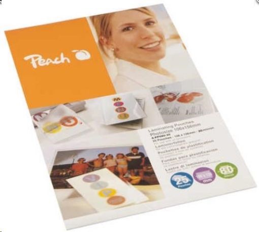 Obrázek Peach Laminating Pouch Business Card (60x90mm), 125mic