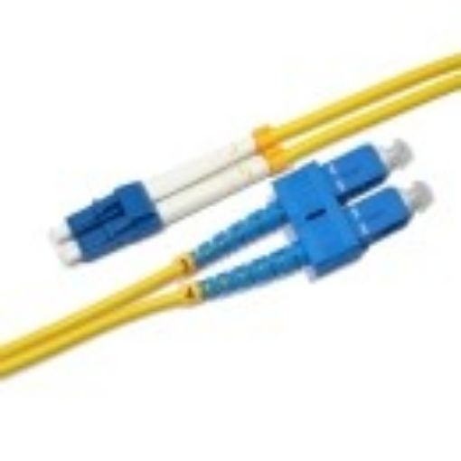 Obrázek Duplexní patch kabel SM 9/125, OS2, LC-SC, LS0H, 0,5m