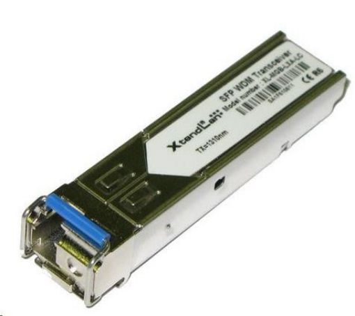 Obrázek SFP [miniGBIC] modul, 1000Base-LX, LC simplex konektor, WDM TX1310nm/RX1550nm SM, 20km (HP kompatibilní)