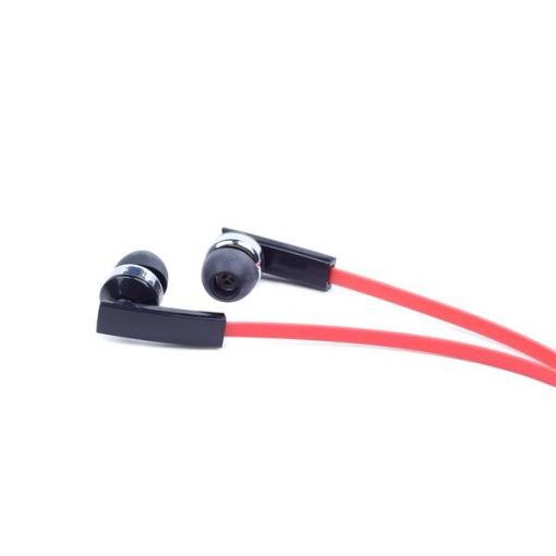 Obrázek GEMBIRD sluchátka s mikrofonem MHS-EP-OPO pro MP3, plochý kabel, černá