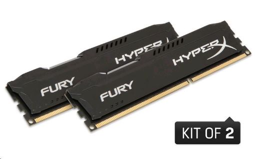 Obrázek DIMM DDR3 8GB 1866MHz CL10 (Kit of 2) KINGSTON HyperX FURY Black