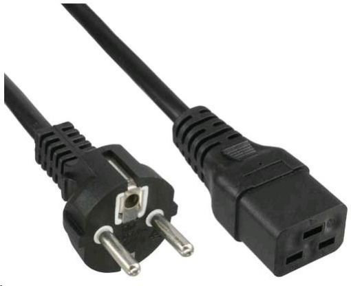 Obrázek PremiumCord kabel síťový k počítači 230V 16A 3m  IEC 320 C19 konektor